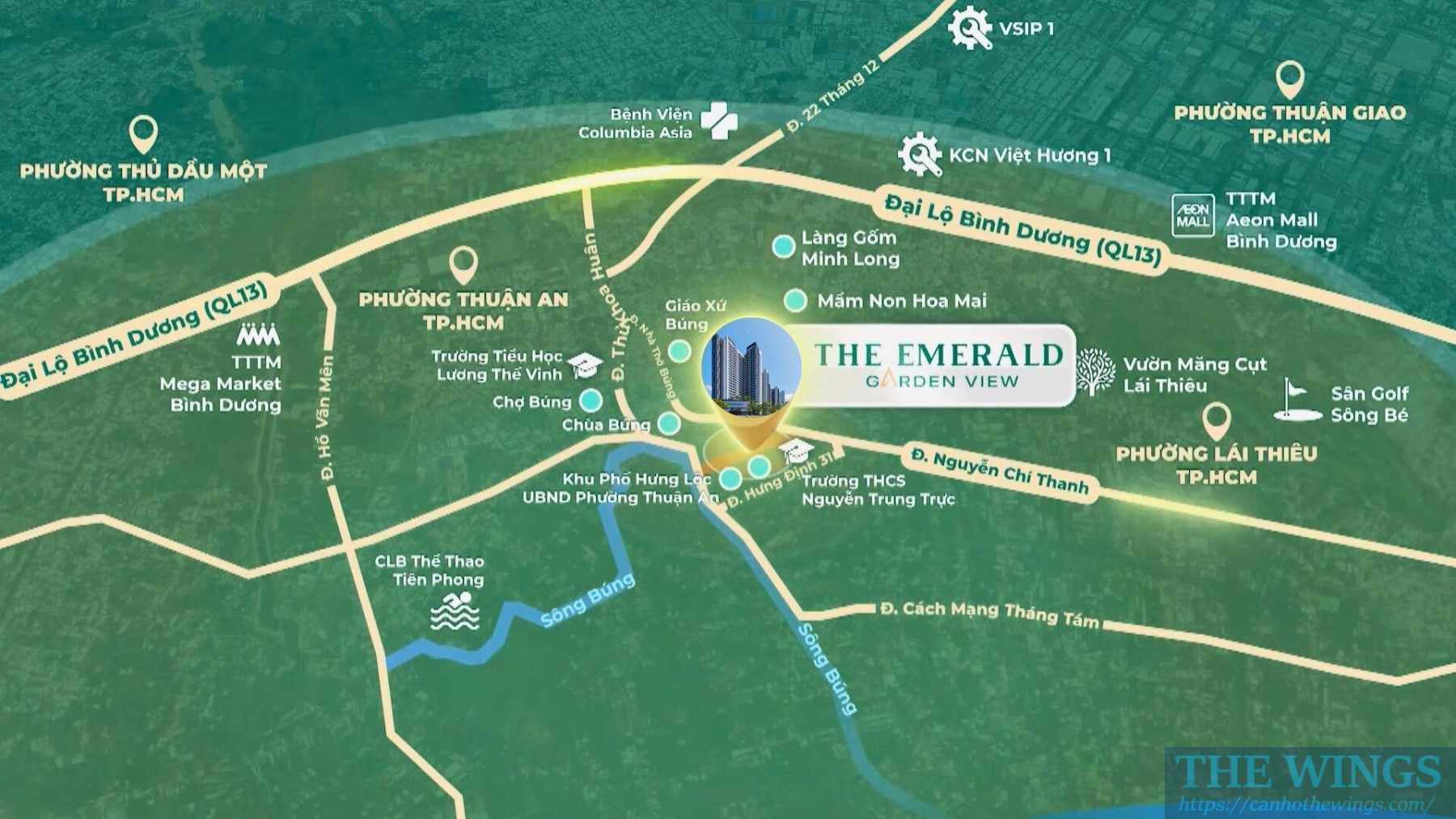 Vị Trí The Emerald Garden View